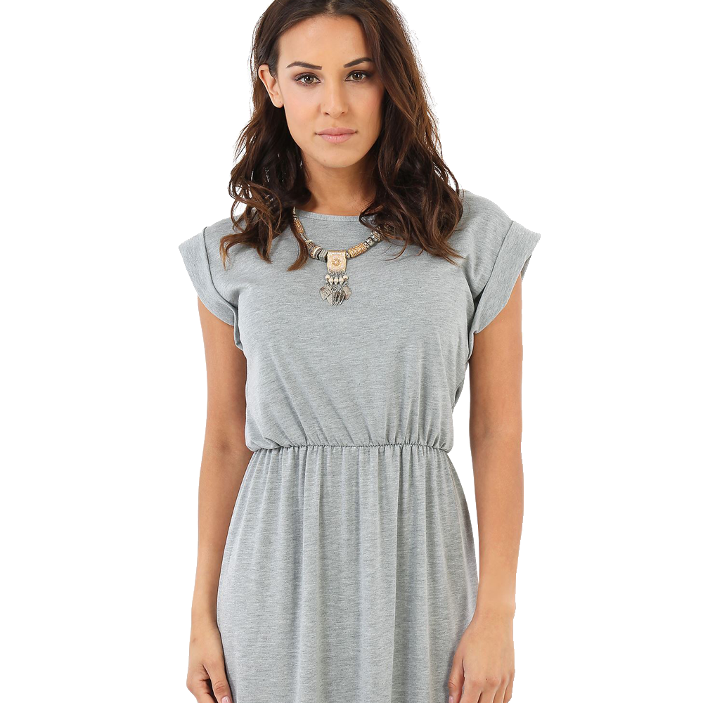 women gray dress
